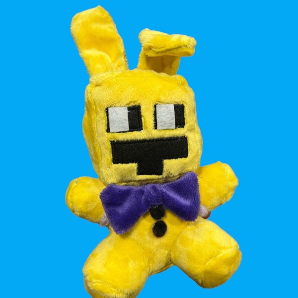 Spring Bonnie Plush, fnaf plush, security breach, gamer, gift, fnaf stuffed animal, inspired by fnaf (unofficial)