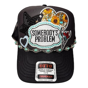 Trucker Patch Hat, Iron Patches, Trucker Hat, Cowgirl Trucker Hat, Woman’s Trucker Hat, Camo Trucker Hat With Patches