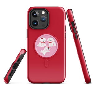 Tough MagSafe® Bichone Frise Art iPhone® 14 - iPhone® 16 pro max case