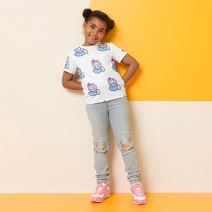 Unicorn Pattern Kids crew neck t-shirt