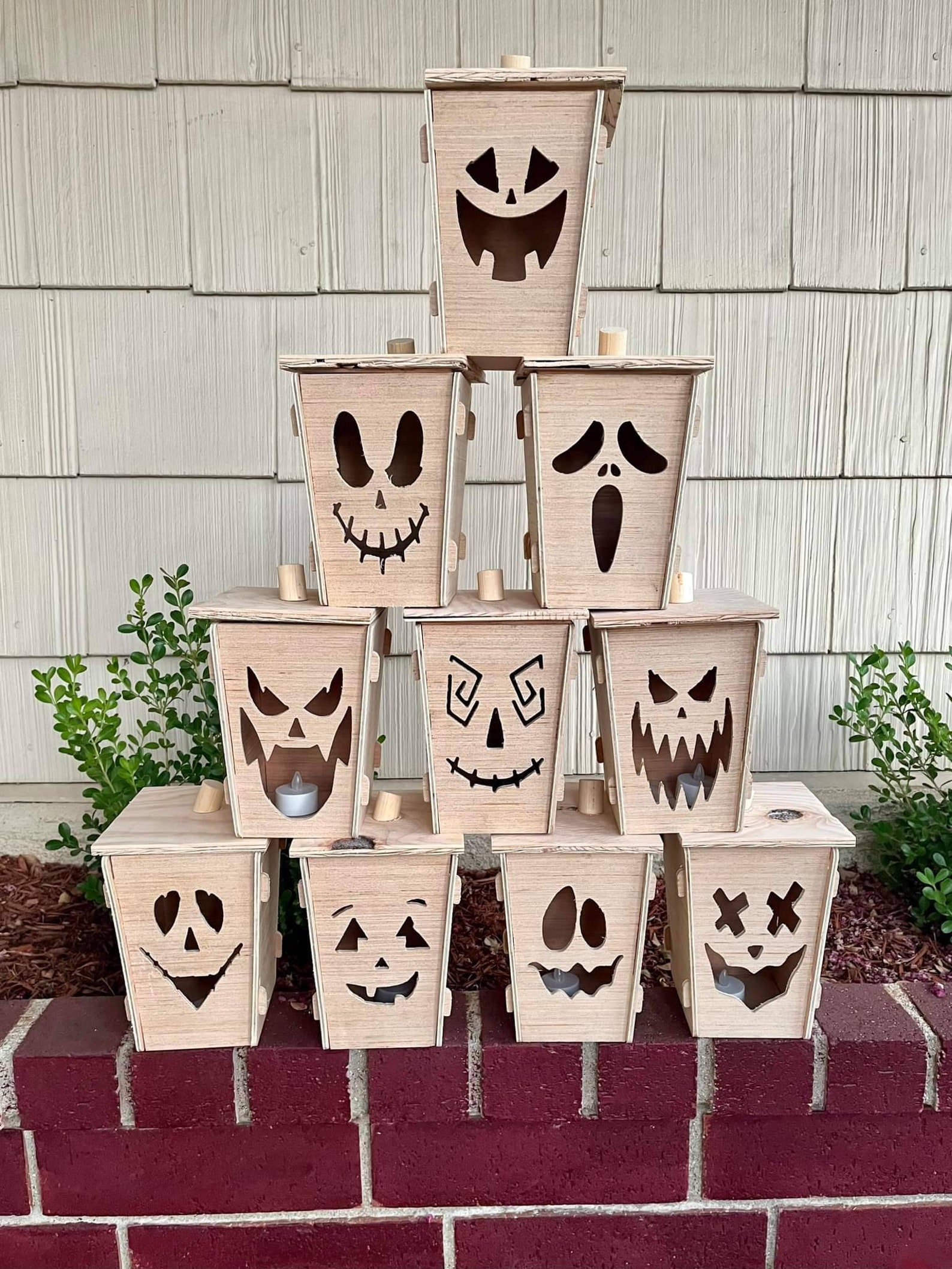 Wooden Jack O Lantern - Etsy