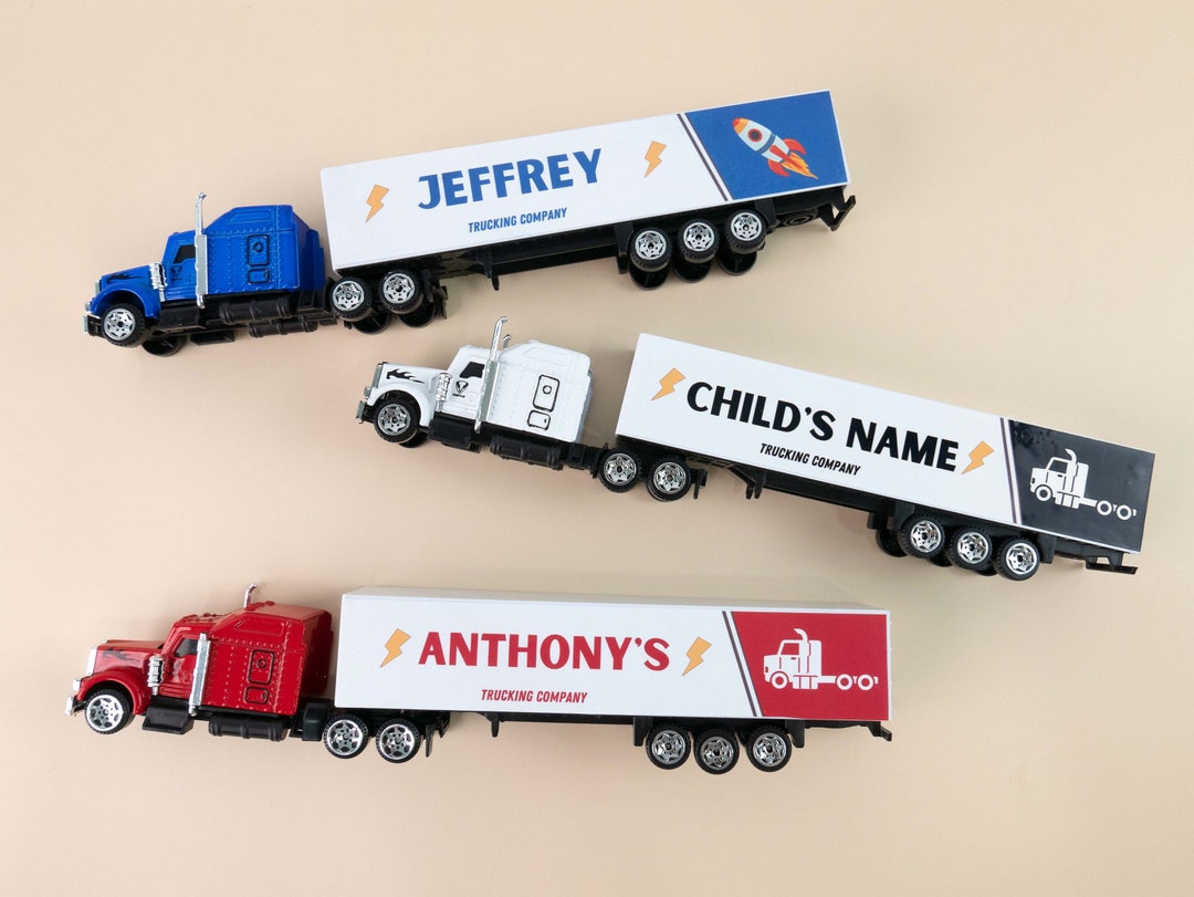 Personalized Kids Toy Truck Customized With Your Child's Etsy
