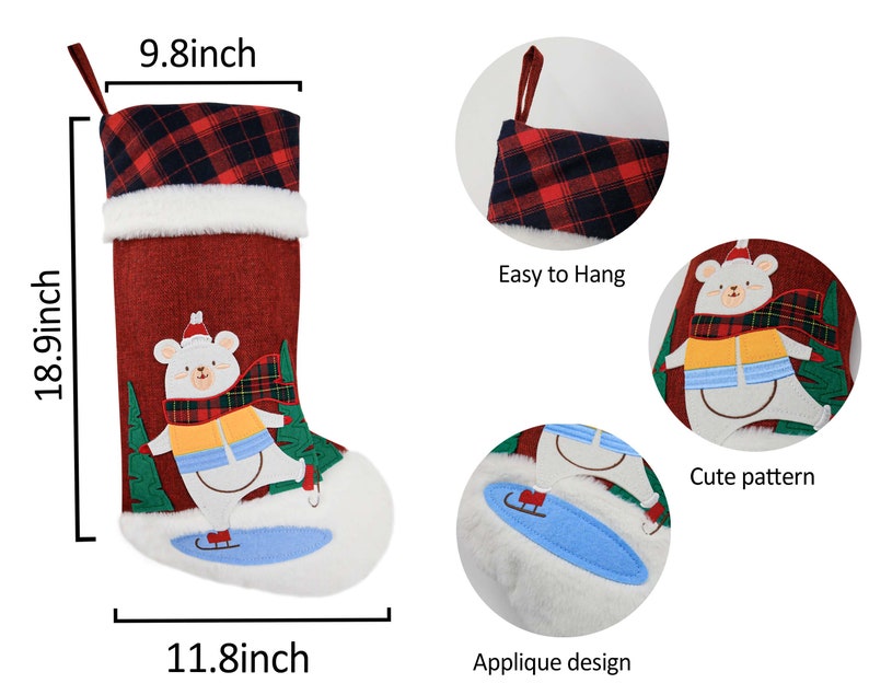 Personalized Christmas Stockings Embroidered Name Christmas - Etsy