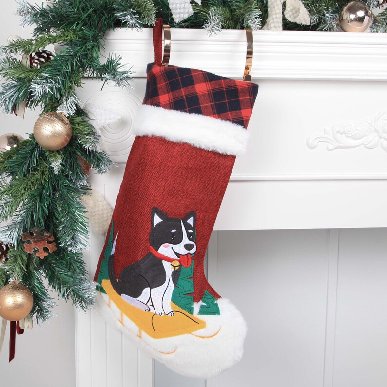 Personalized Christmas Stockings Embroidered Name Christmas Etsy