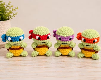 Teenage Mutant Ninja Turtle Crochet Plushies