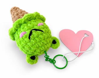 Hand-Crocheted Ice-cream animals Keychain