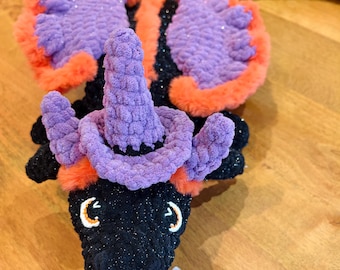 Halloween Crochet Dragon 100 cm