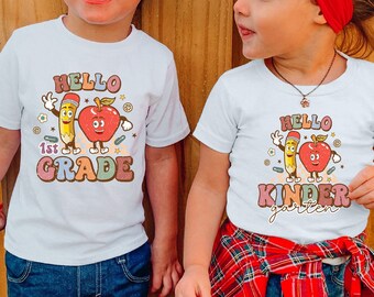 Hello School Shirt, First Day of School Tee, Teacher Gift