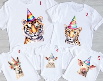Safari Birthday Shirt: Party Animal Zoo Theme Tee