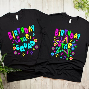 Neon Glow  Shirt, Neon Birthday Star Shirt, Neon Birthday Star Squad Shirt, Glow Birthday Shirt, Neon Glow Birthday Shirt, Neon Crazy Shirts