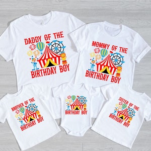 Carnival Birthday Shirt: Matching Family Ring Leader Tee