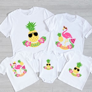 Flamingo Birthday Family Shirts: Summer Matching Tees