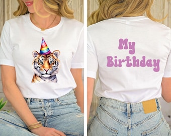 Custom Party Animal Birthday Shirt: Wild Safari Zoo Theme