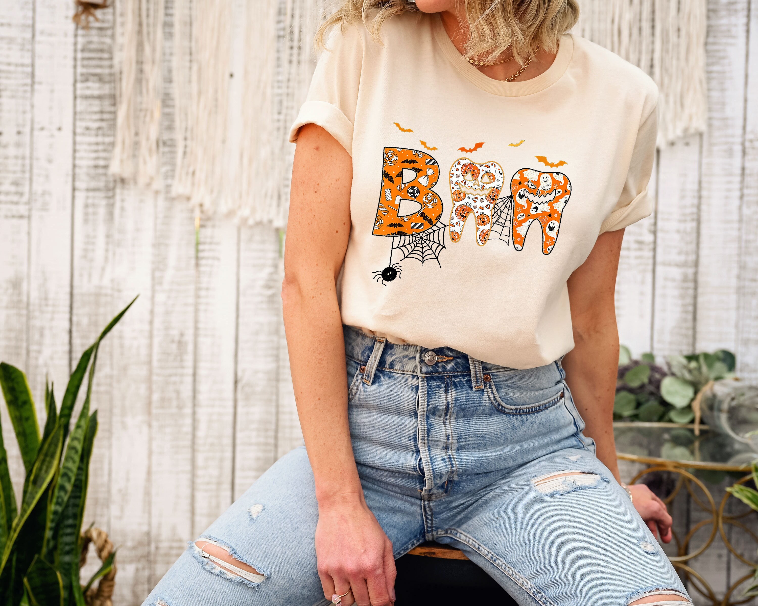 Spooky Halloween Dentist T-Shirt: Dental Assistant Tee