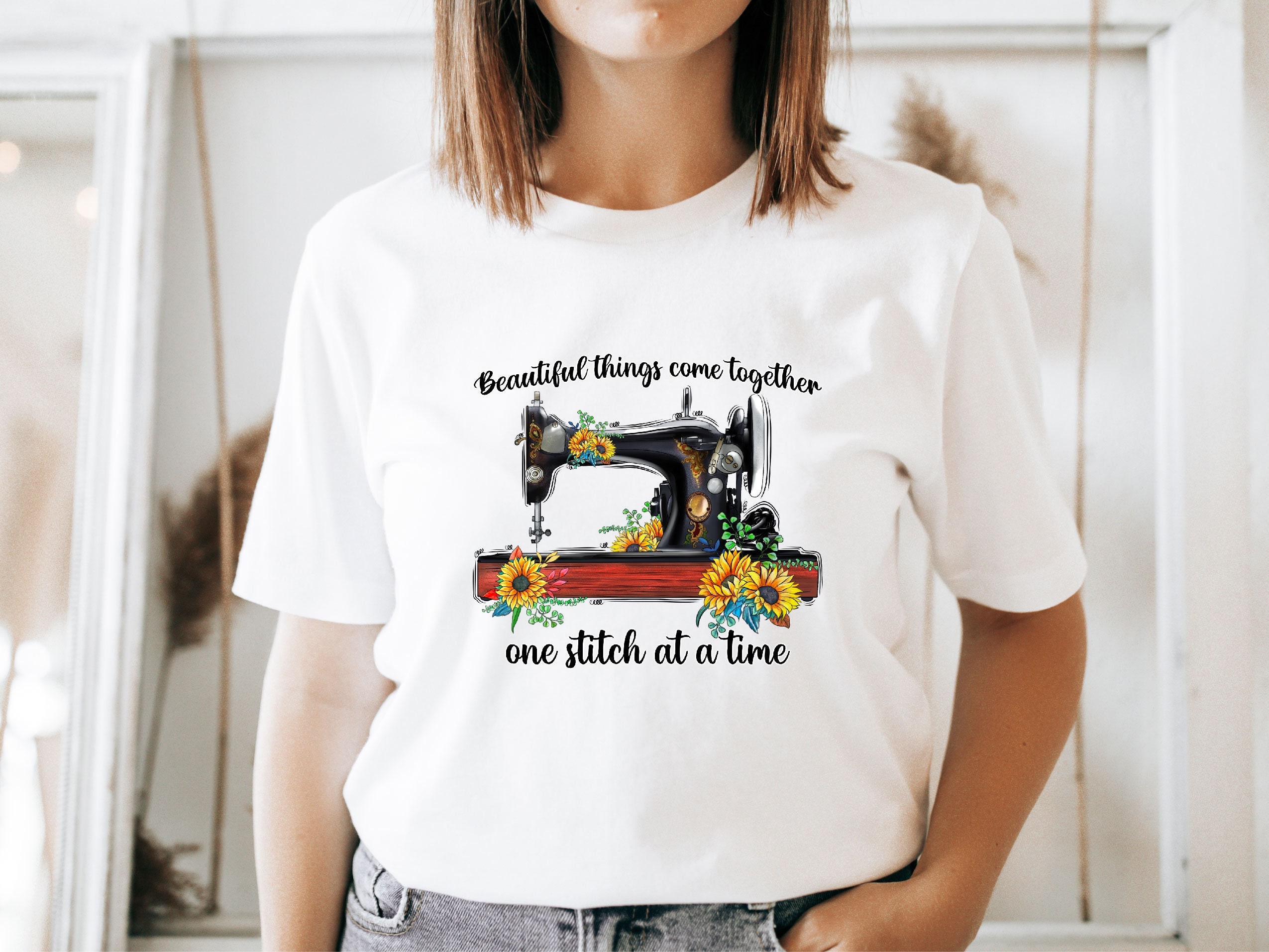 Cosas hermosas se juntan camiseta, camisa de costura, camisa de sastre, camiseta de costura divertida, camisa de regalo de alcantarillado, camisa de costura, camiseta de regalo amante de los pasatiempos