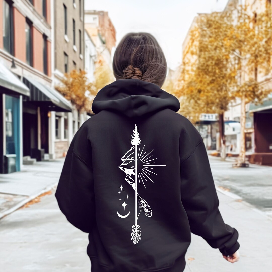 Wilderness Arrow Hoodie: Mountain Explorer Sweater