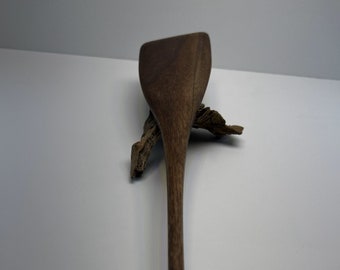 Hand Carved Walnut Spatula