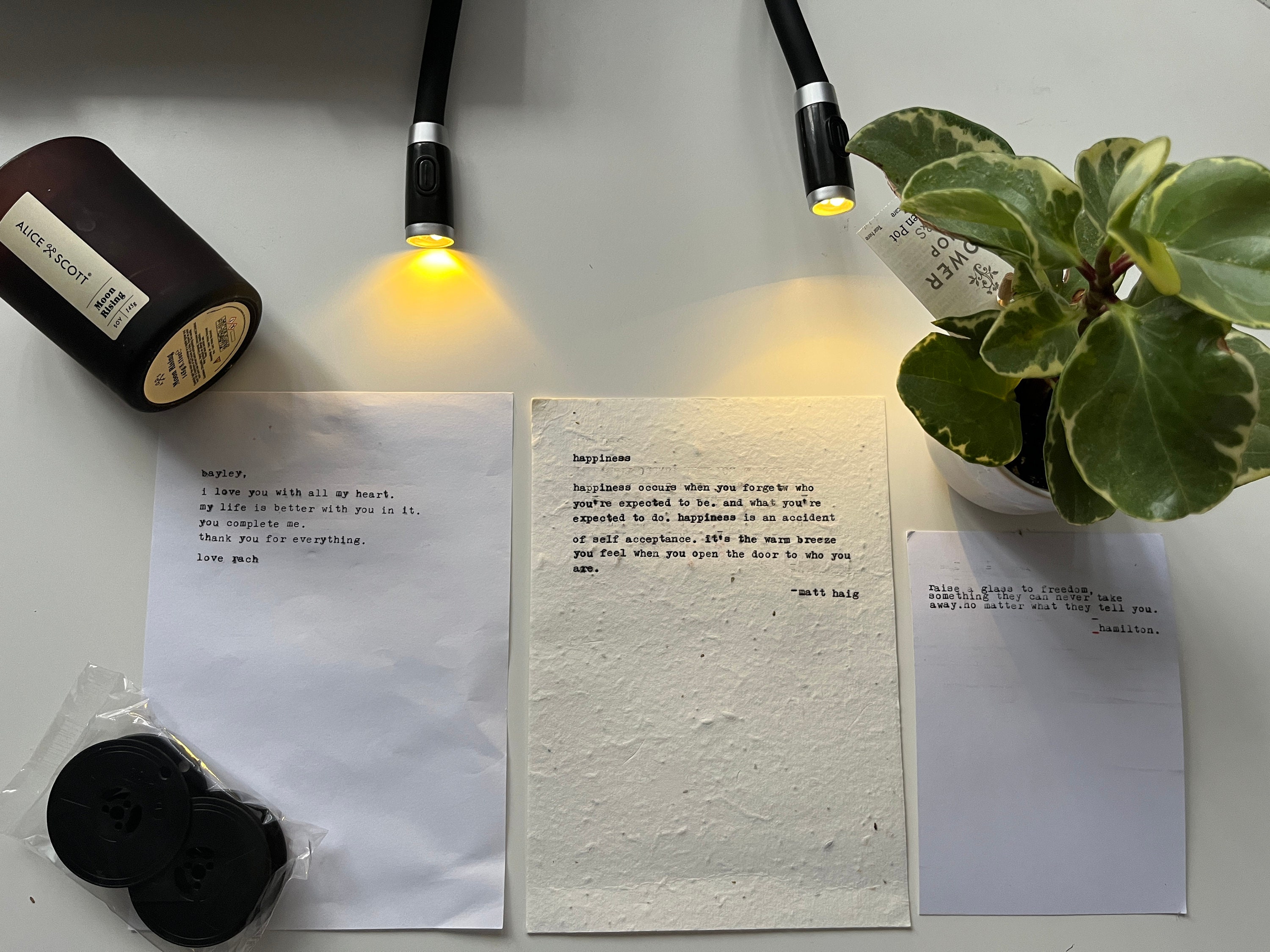 Personalised Typewritten Messages Letters/ Quotes/ Posters. Etsy