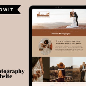 Neutral Photography Showit Website Template | Professional Website Template For Service Providers | Photographer Showit Website Design