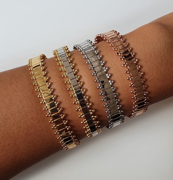 Gold spike cuff bracelet sale