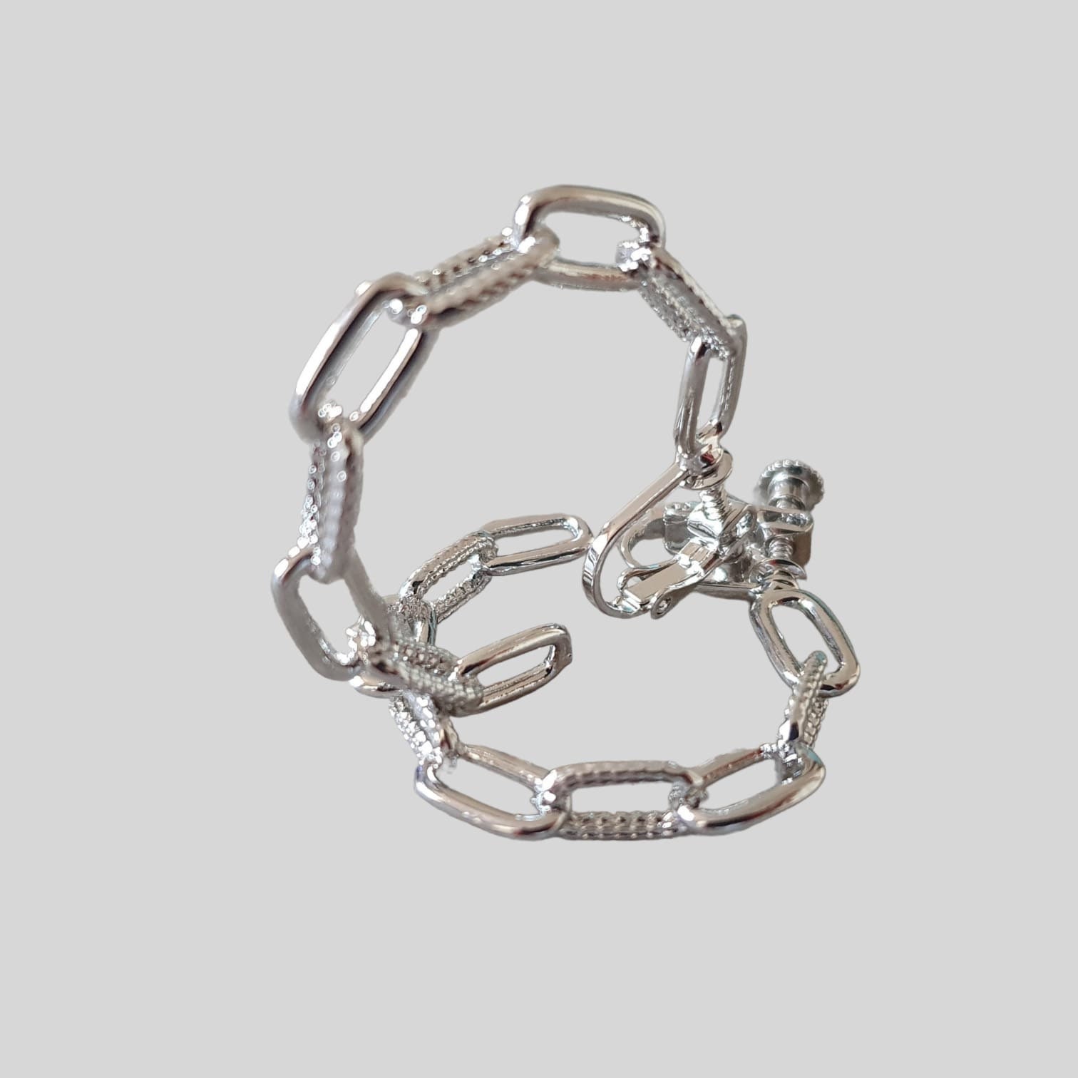 Louis Vuitton Monogram Collier Chain Bracelet Alloy Bracelet Silver Used