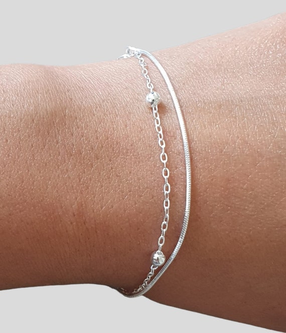 Silver ball chain bracelet | Mayah Jewellery LTD