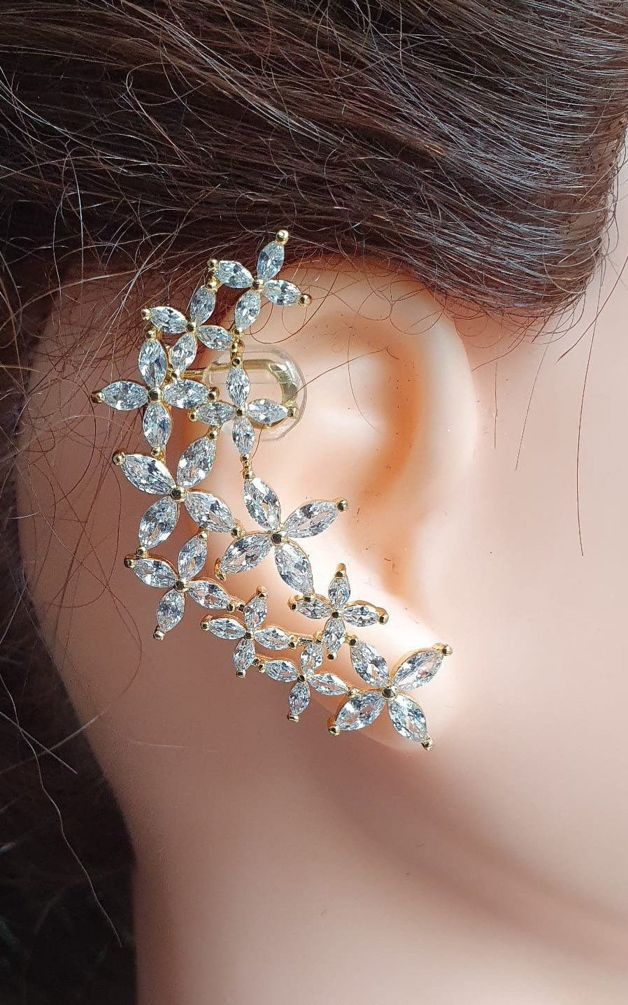 Cute Multiple Cartilage Ear Piercing Ideas – Cross Earring Studs Hoop Rings  – www. Impuria.com | Earings piercings, Ear piercings, Cute ear piercings