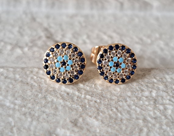 Evil eye earrings swarovski new arrivals