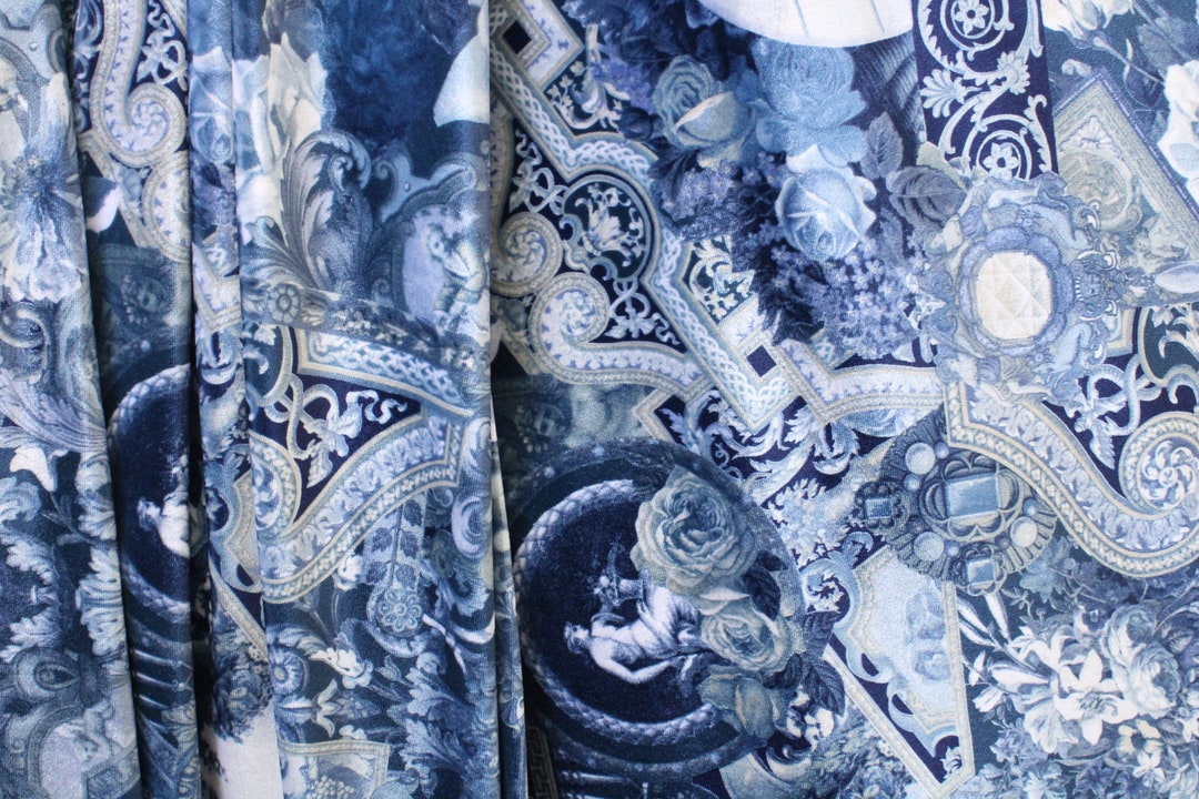Blue Renaissance || Baroque Style || Blues, Navy || 4 Way Stretch ...