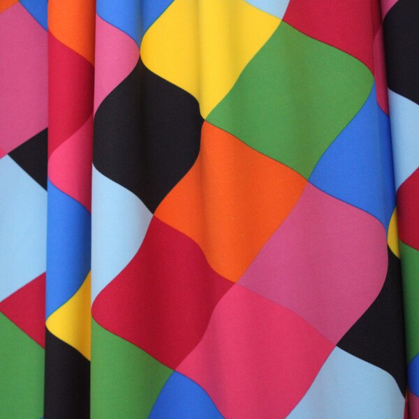 Rainbow Argyle || Jockey Diamonds || 4 Way Stretch Spandex || Sold by the Yard, 58"/60" Wide, Ships Worldwide