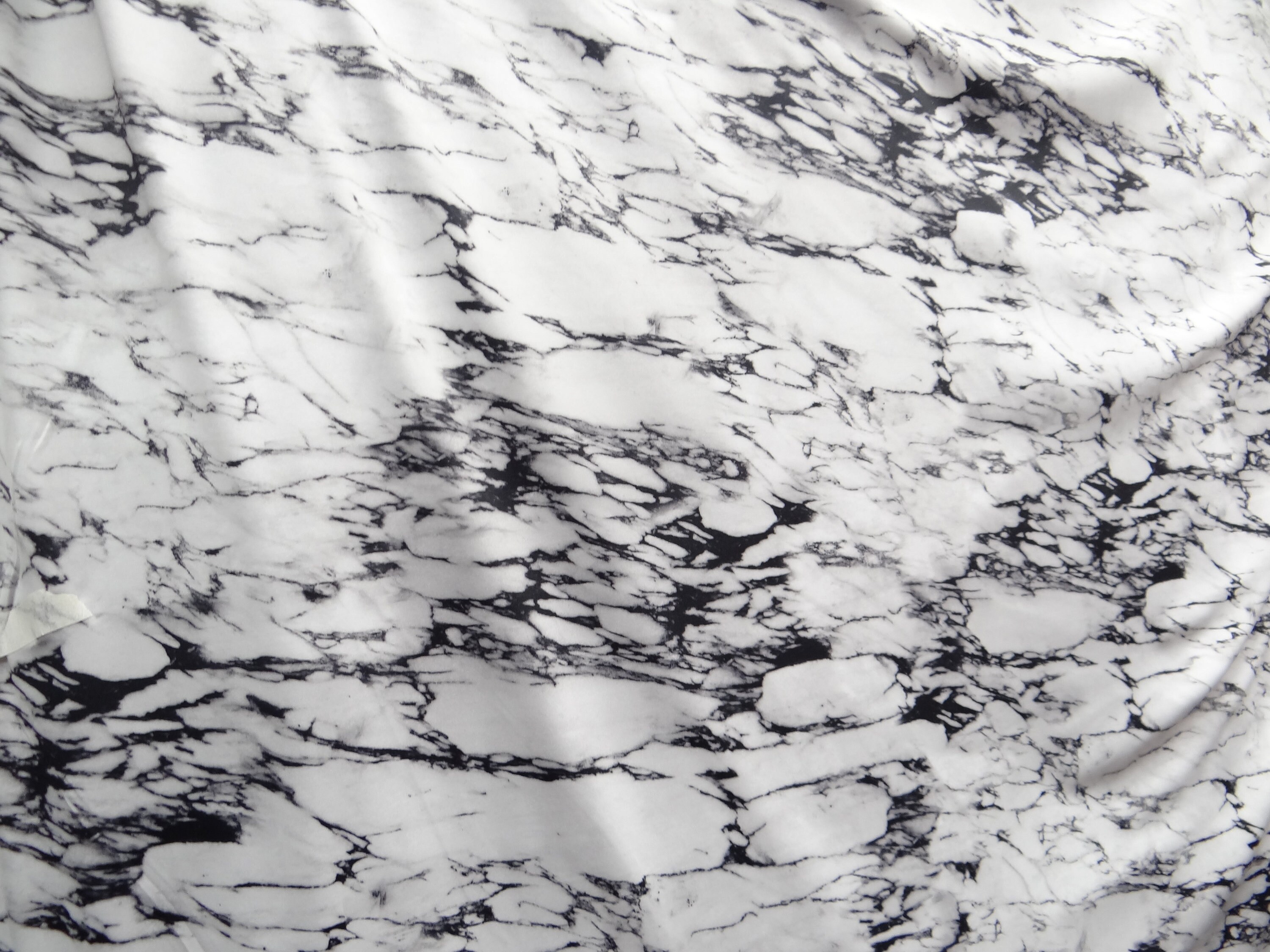 White Marble Black Marble 4 Way Stretch Spandex Sold by the Yard, 58/60 ...