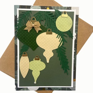 Handmade Christmas card, elegant Christmas card set, pretty Christmas cards hand crafted
