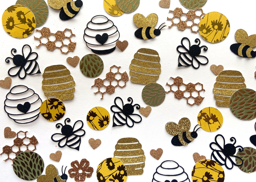 Bee Confetti, Bee Birthday Decorations, Bee Baby Shower Decorations