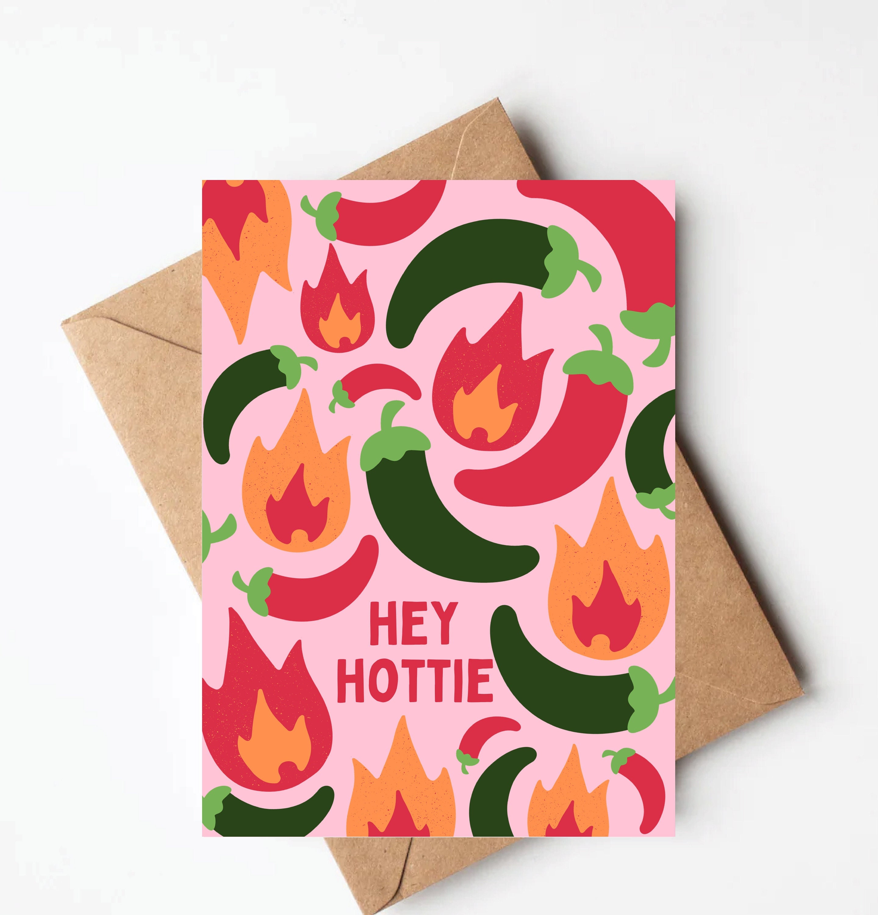 Hey Hottie Card - Etsy