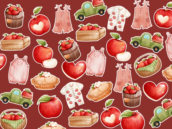 Apple of our eye baby shower confetti, fall apple orchard baby shower decorations, 100 pieces