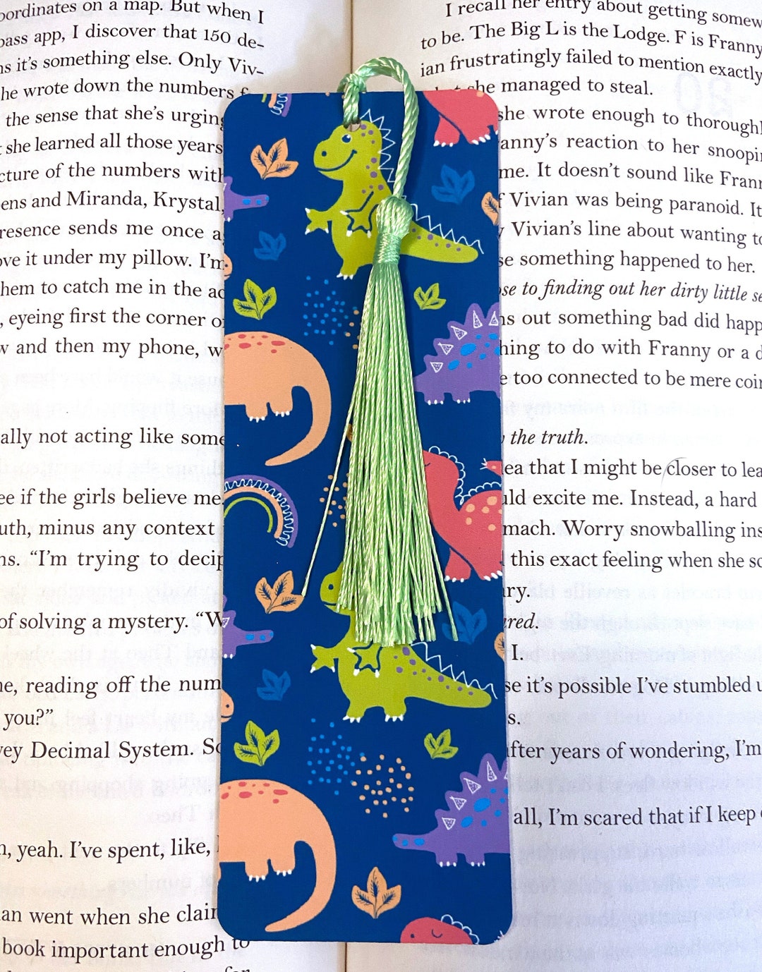 Dinosaur Bookmark, Kids Bookmarks for Boys, Childrens Bookmark, Funny Bookmark With Tassel Etsy