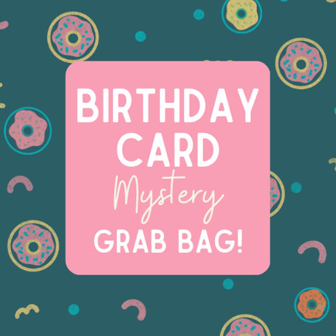Birthday Card Grab Bag, Greeting Cards Grab Bag, Mystery Card Grab Bag ...