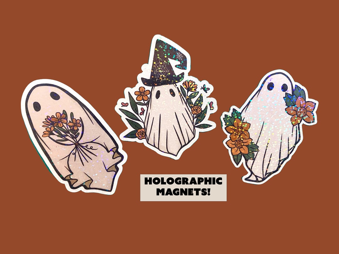 Holographic Ghost Vintage Ghost Cute Halloween
