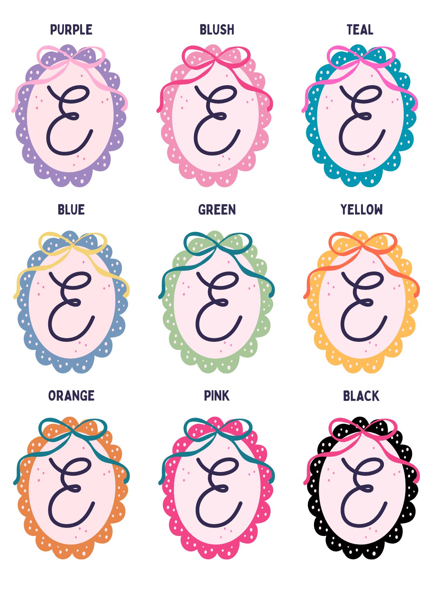 Initial Sticker Chic Personalized Initial Sticker, Coquette Bow Name Sticker, Holographic ...