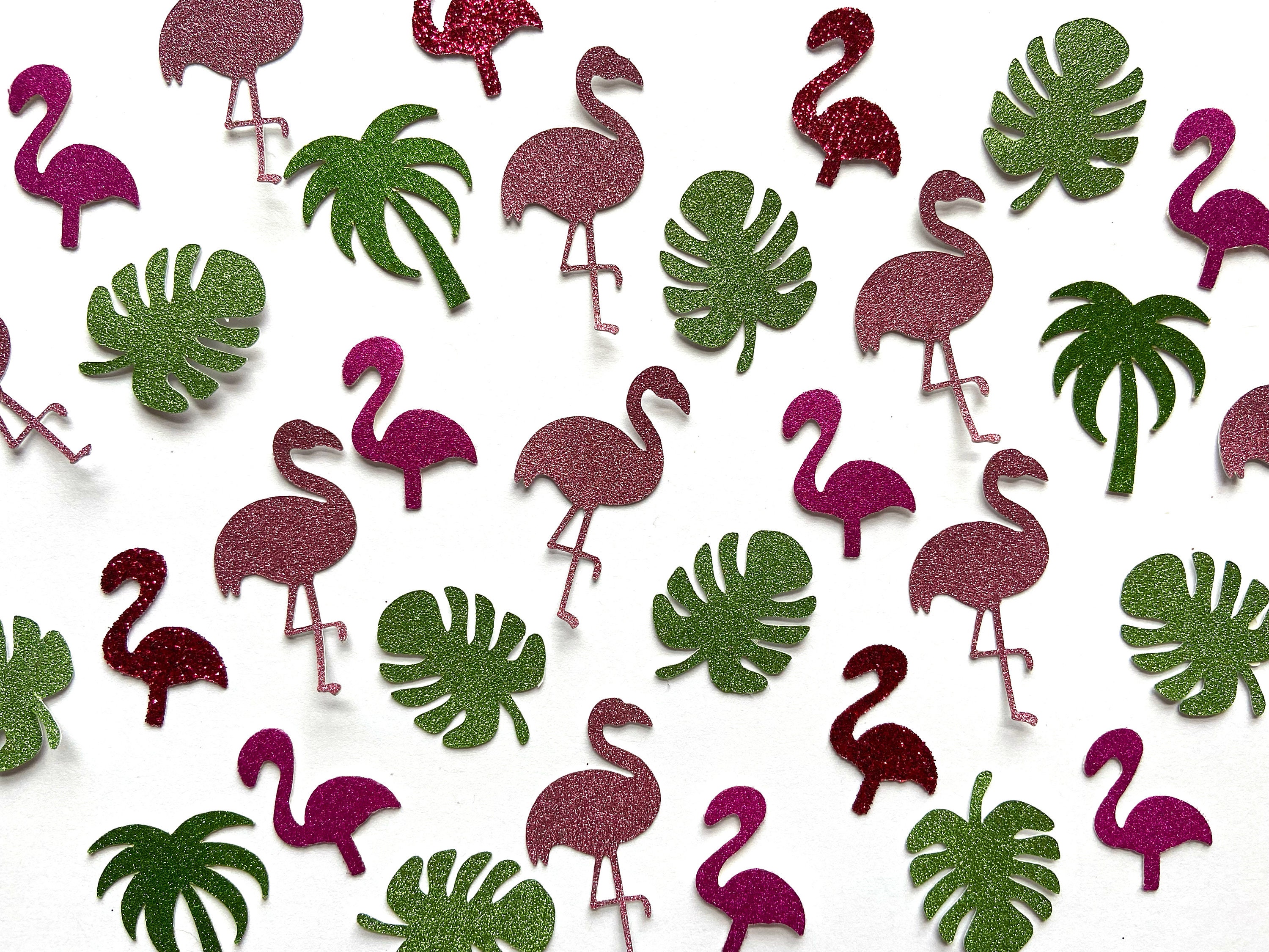 200 pieces of flamingo confetti flamingo party decorations tropical confetti beach party confetti