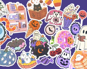 Bulk Halloween sticker grab bag, assorted spooky stickers