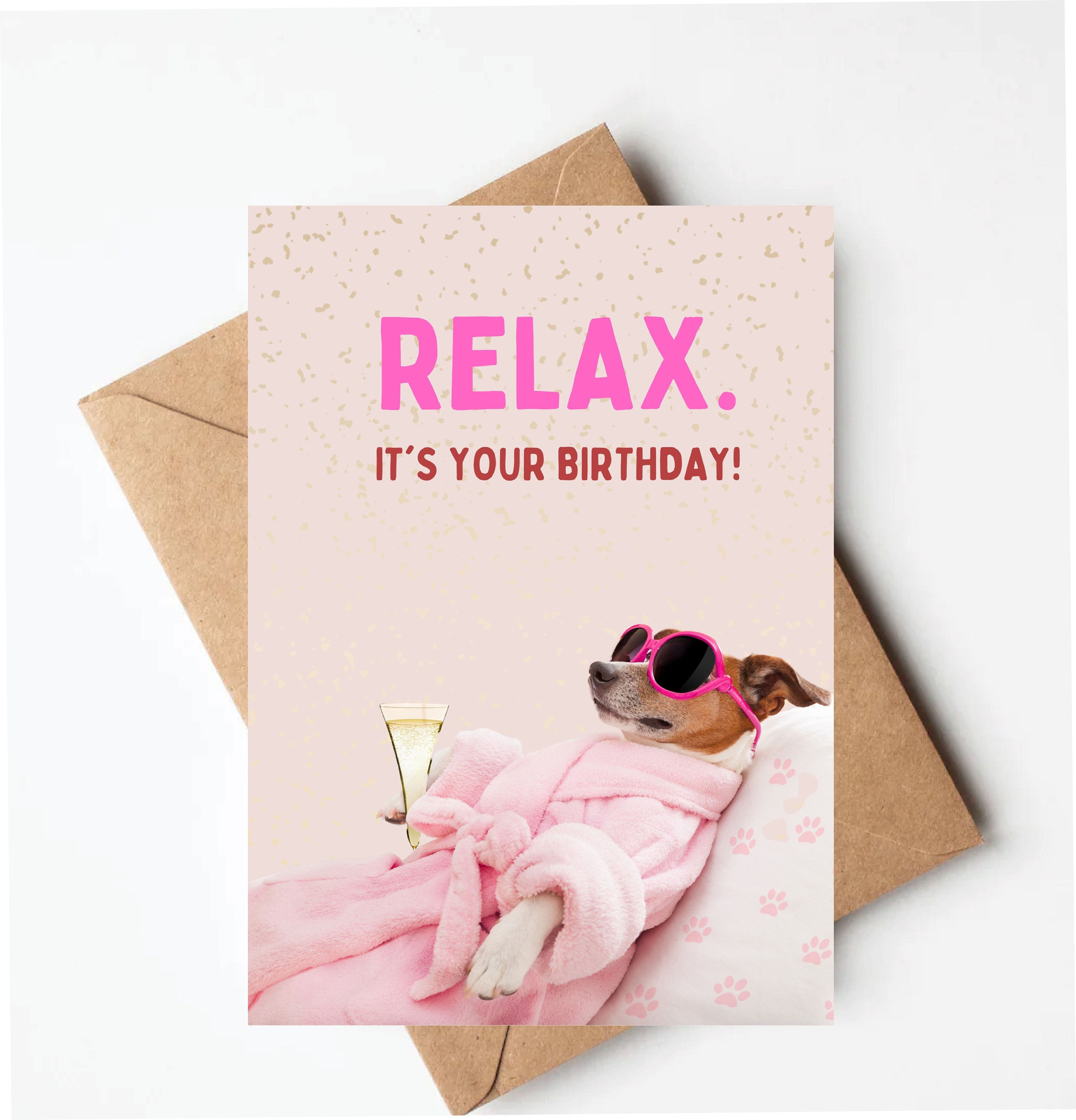 Funny Dog Birthday Card, Dog Card for Her, Funny Birthday Card for ...