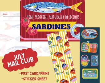 Monthly snail mail club, stationery subscription happy mail letter of the month