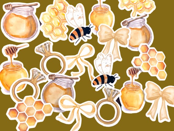 She found her honey bachelorette confetti, honey bee bridal shower decorations, Bachelorette party, 100 pieces