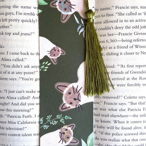 Cats Bookmark. Kitten Illustration Cat Lover Gift With or Etsy