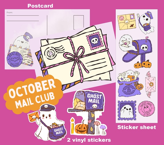 Monthly snail mail club, stationery subscription happy mail letter of the month