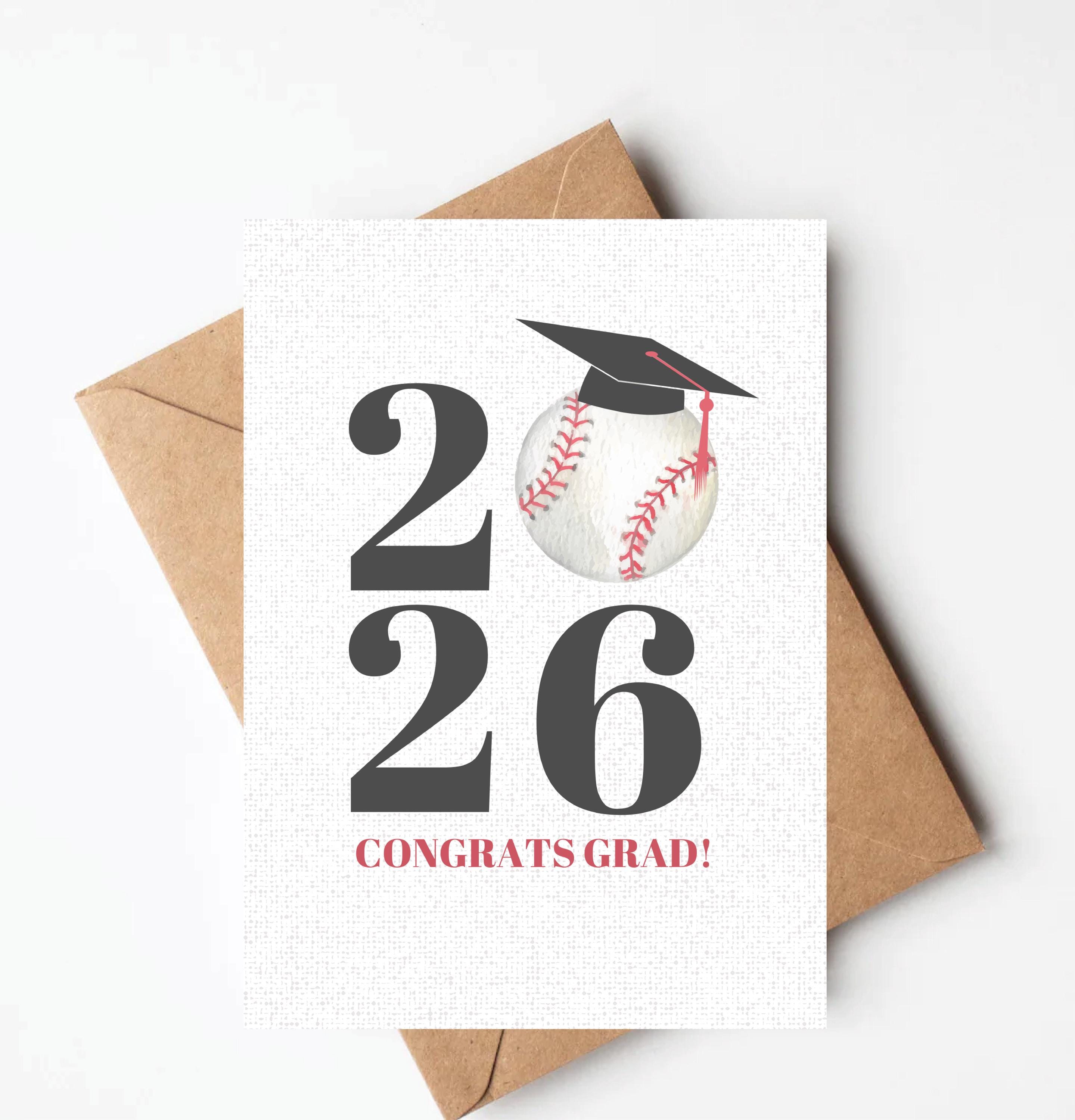 Baseball Graduation Card, Sports Graduation Card for High School or ...