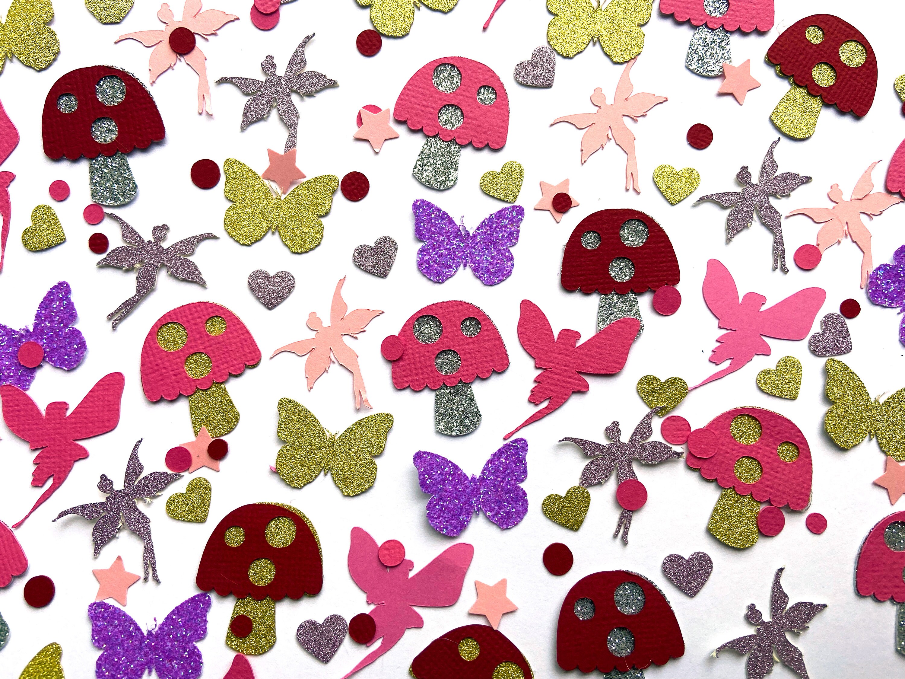 Fairy garden confetti mushroom confetti mushroom fairy garden party decorations fairy confetti