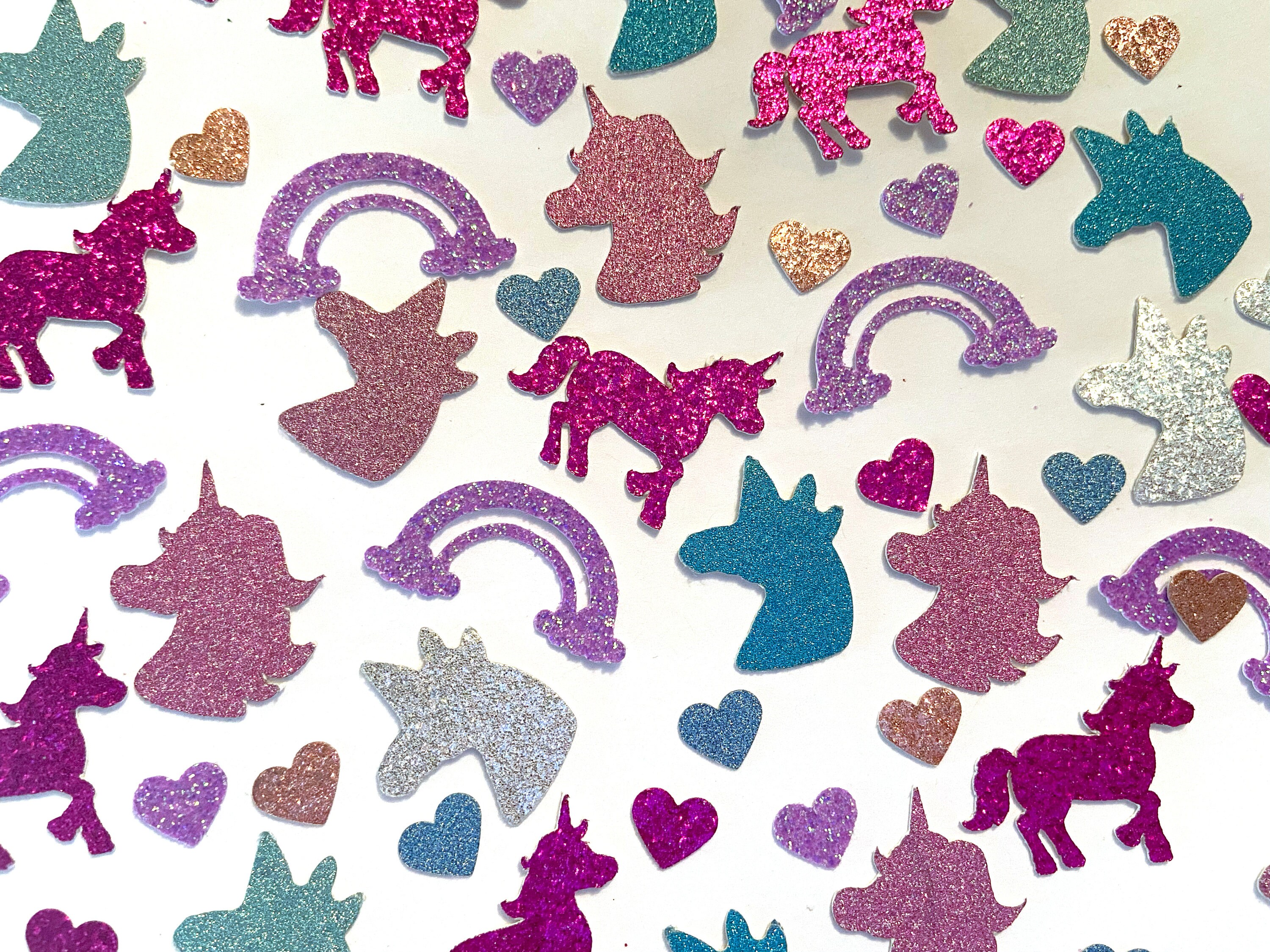 Unicorn confetti unicorn birthday party decorations glitter confetti rainbow confetti unicorn table scatter