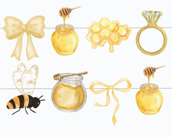 She found her honey bridal shower garland, honey bee banner bunting, bee bachelorette party, bridal shower decorations
